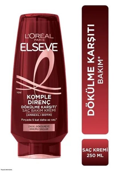 Elseve 250 Ml Saç Bakım Kremi Dökülme Karşıtı*6