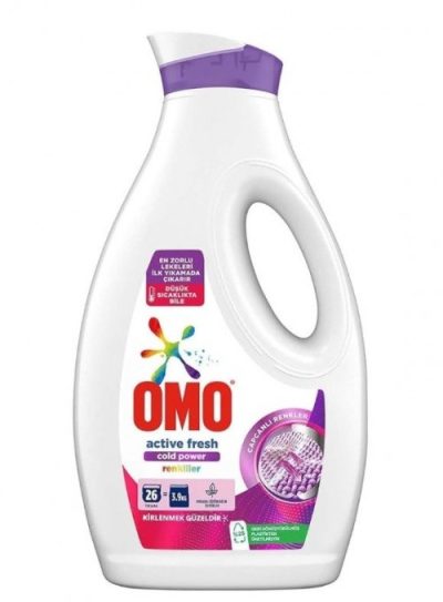 Omo Sıvı 1500 ml Actıve Fresh Cold Power Renkli *6