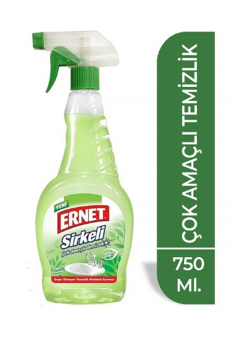 Ernet Sprey.750ml Sirke.Çok Amaç.Temizleyici *12