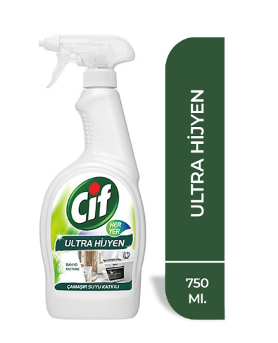 Cif Tüm Yüzeyler Ultra Hijyen 750 ml *16
