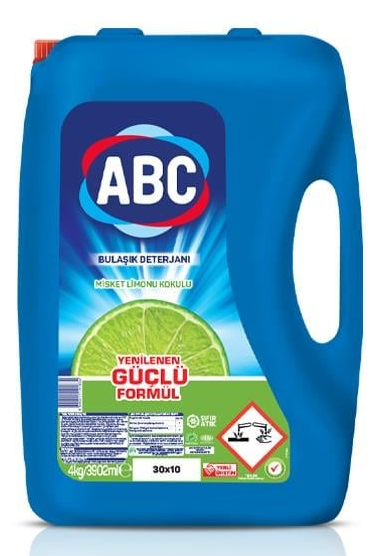 ABC 4 kg Bulaşık Deterjanı Misket Limon *4