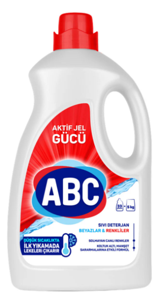 ABC 2.145 lt Per.Sıvı Çamaşır Det.Beyaz&Renkli *6