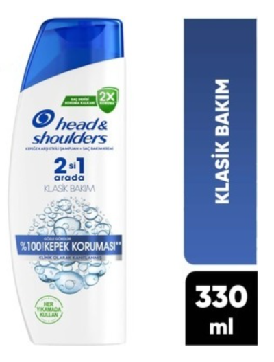 Head & Shoulders 330 Ml Klasık Bakım 2ın1*6