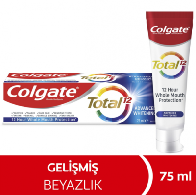 Colgate 75 Ml Total Gelişmiş Beyazlık*12