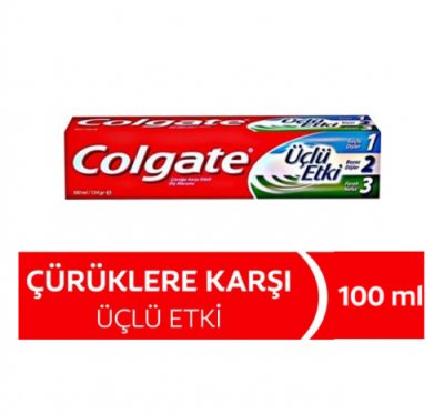 Colgate Diş Macunu 3 Lü Etki 100 Ml*12