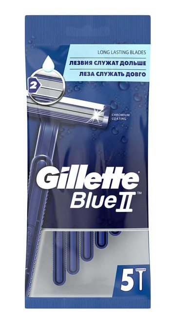Gillette Blue 2 Normal 5'li Poşet Tıraş Bıçağı*24