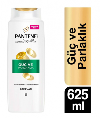Pantene Şampuan 625 Ml Güçlük Ve Parlaklık*6