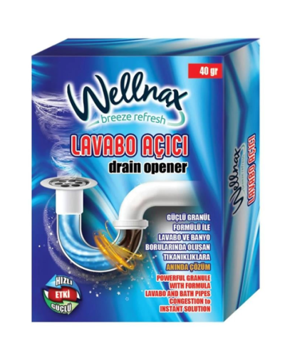 Wellnax Lavabo Açıcı 40 Gr*24