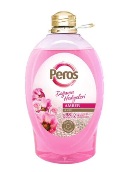 Peros 3 LT Sıvı Sabun Amber & Gül*4