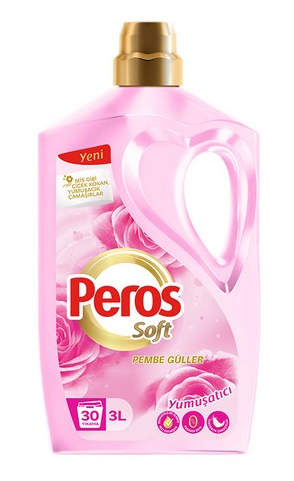 Peros 3 lt Yumuşatıcı Pembe Güller *4