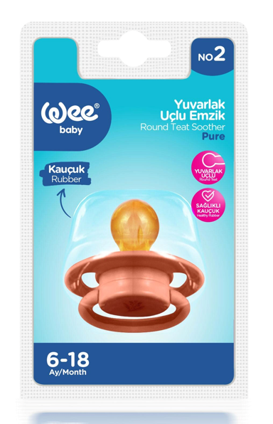 Wee Baby (699) Pure Yuv.uçlu Kauçuk Emzik No:2*6