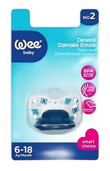 Wee Baby (834) Desenli Damaklı Emzik No:2*6