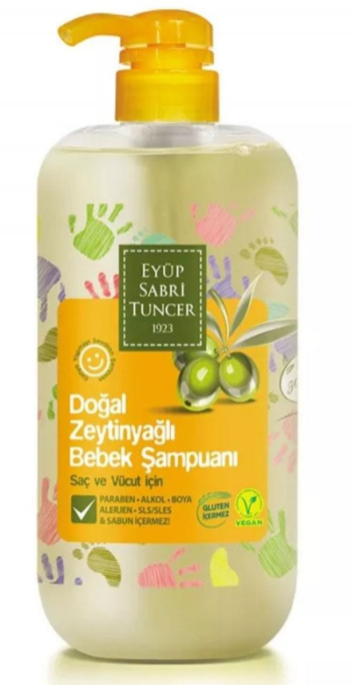 Eyüp Sabri 600 Ml Bebek Şampuanı Zeytinyağlı*12