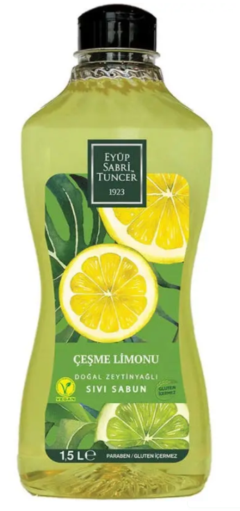 Eyüp Sabri 1,5 LT Sıvı Sabun Çeşme Limonu*8