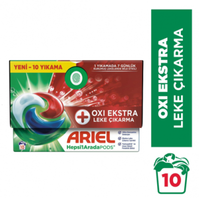 Ariel Pods Kapsül Oxi 10'lu Beyaz Ve Renkliler*4