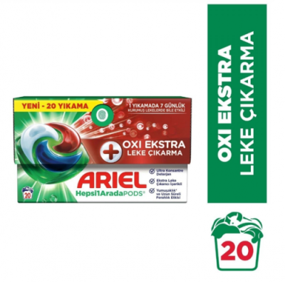 Ariel Pods Kapsül Oxi 20'li Beyaz Ve Renkliler*4