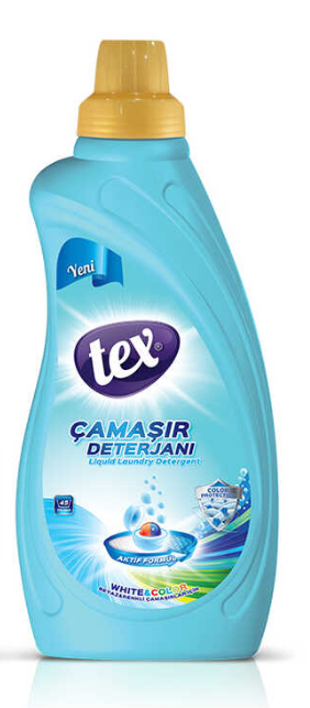 Tex Sıvı Çamaşır Deterjanı 1 kg Beyaz & Renkli *12