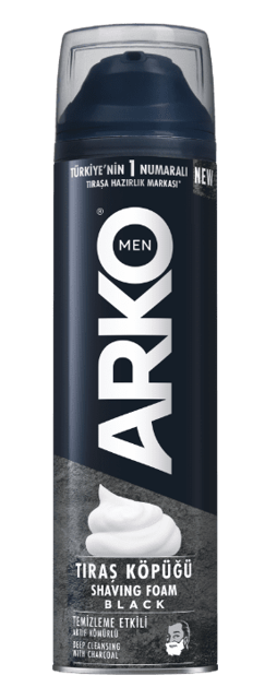 Arko Traş Köpüğü 200 Ml Black*6