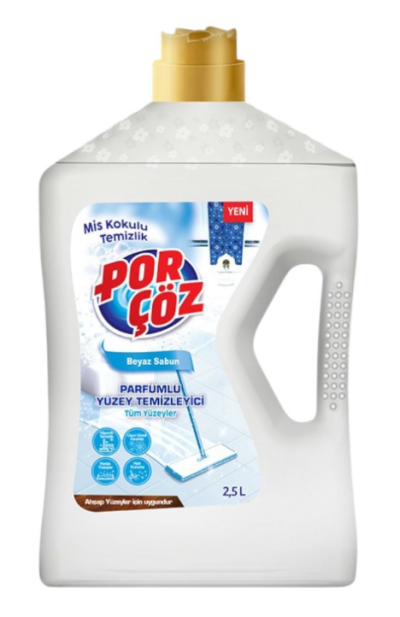 Porçöz Yüzey Temizleyici 2,5 Lt Beyaz Sabun *6