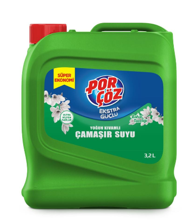 Porçöz 3240 ml Çamaşır Suyu Bahar Tazeliği *4