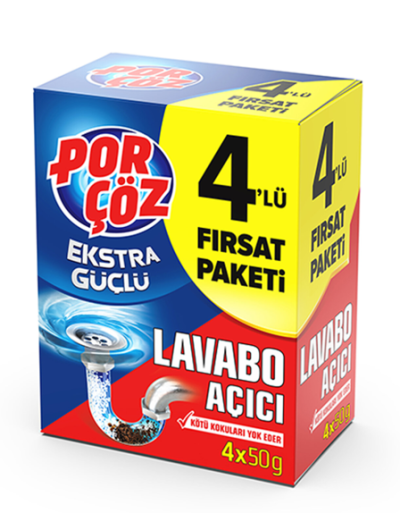 Porçöz Lavobo Açıcı granül 4X50 gr *12