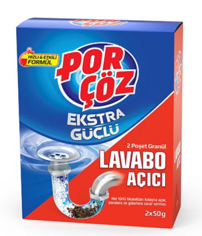Porçöz Lavobo Açıcı granül 2X50 gr *24