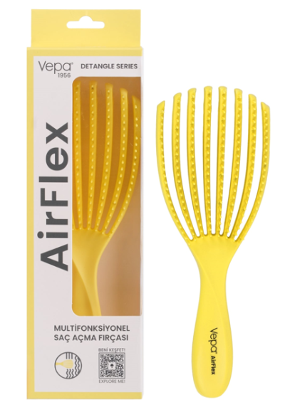 Vepa Airflex Dolaşık Saç Açma Fırçası Sarı*36