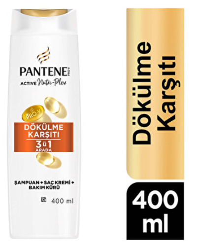 Pantene Şampuan 400ml Saç Dökülme 3 In1*6