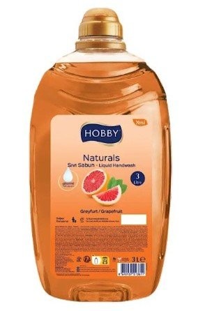 Hobby 3000 ML Natural Sıvı Sabun Greyfurt*4