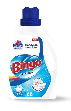 Bingo Sıvı Çamaşır Deterjanı 2600 ml Renkli&Beyaz Sabun *6