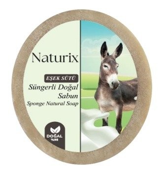 Naturix 150 Gr Süngerli Sabun Eşek Sütü*24
