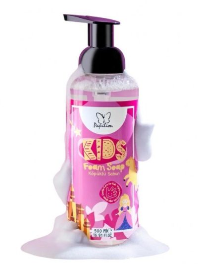 Papilion 500 ML Köpük Sıvı Sabun Pembe Prenses*12