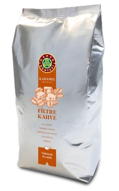 Kahve Dünyası Filtre Kahve 1000 Gr Karamel Aromalı...