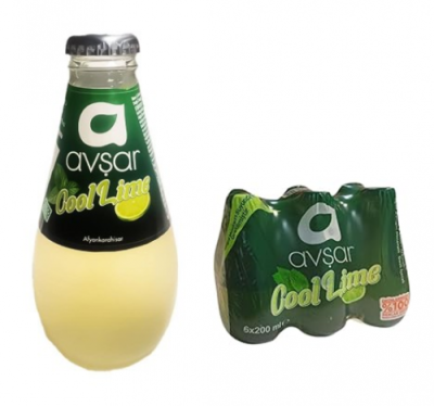 Avşar Meyveli Soda 200 Ml Cool Lime*24