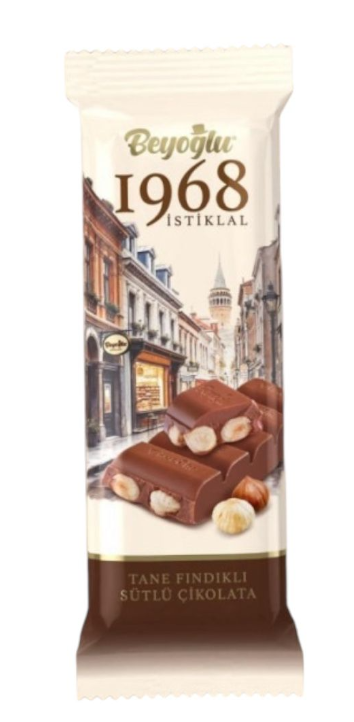Beyoğlu 1968 İstiklal Çikolatası 30 Gr Bar*24