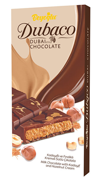 Beyoğlu Dubaco Dubai Çikolata 95 Gr Fındıklı*6