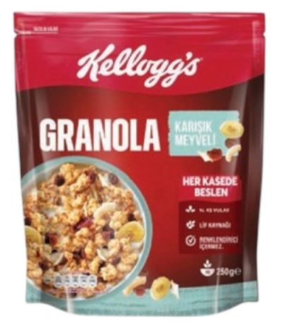 Kelloggs (274135) Granola Kar.meyv.250 Gr*6