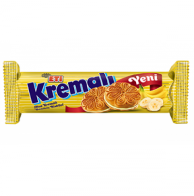 Eti (24381) kremalı Muzlu Bisküvi 61gr*24